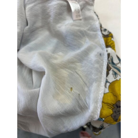 Umgee Floral Print Sleeveless Tunic Mini Dress Womens S Yellow Gray Teal - Picture 11 of 11